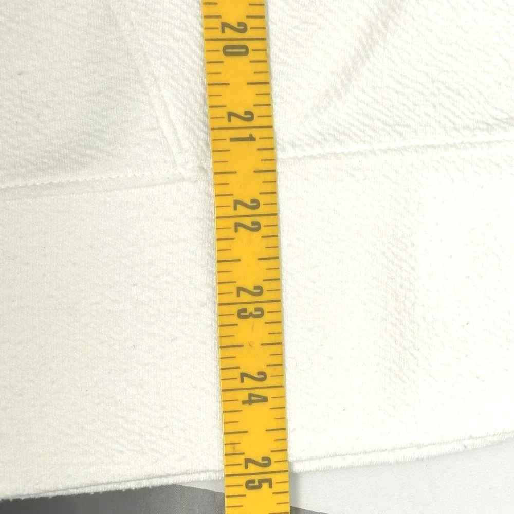 Akini White Textured Pullover Hoodie Long Sleeve‎ Casual Athleisure Women Small